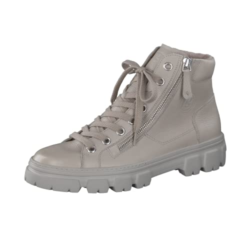 Paul Green Damen SUPER SOFT Hightop-Pauls | Frauen Schnürstiefeletten | uebergangsstiefel | schnürboots | reißverschluss | boots | Beige (GREIGE) | 40 EU / 6.5 UK von Paul Green