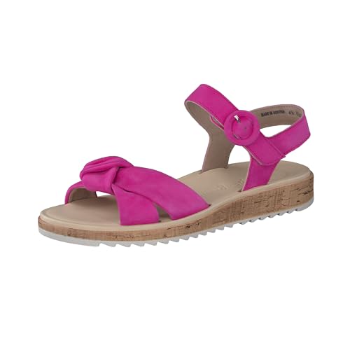 Paul Green Damen SUPER Soft Sandale, Frauen Riemchensandalen,Sommerschuhe,Freizeitschuhe,offene Schuhe,Strandschuhe,bequem,Pink (Flamingo),38 EU / 5 UK von Paul Green