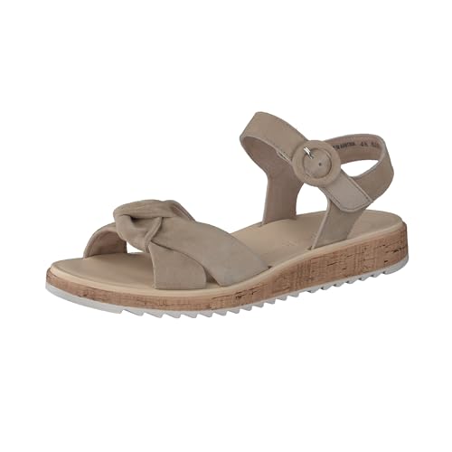 Paul Green Damen SUPER SOFT Sandale, Frauen Riemchensandalen,strandschuhe,sandaletten,sommersandalen,bequem,flach,Hellbraun (CHAMPAGNE),37.5 EU / 4.5 UK von Paul Green