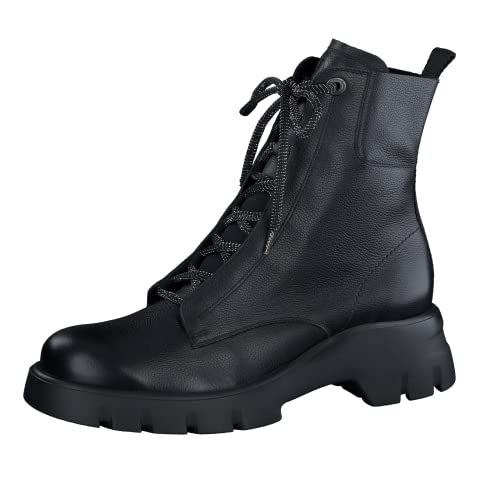 Paul Green Damen SUPER SOFT Schnürboots, Frauen Ankle Boots,kurzstiefel,uebergangsschuhe,uebergangsstiefel,stiefel,bootee,Schwarz (BLACK),41 EU / 7.5 UK von Paul Green