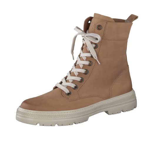 Paul Green Damen SUPER SOFT Schnürboots | Frauen Combat Boots | uebergangsschuhe | uebergangsstiefel | schnürstiefel | Mittelbraun (SAHARA) | 40 EU / 6.5 UK von Paul Green