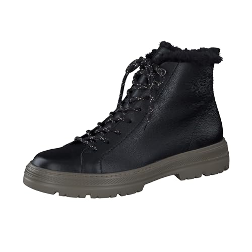 Paul Green Damen Schnürstiefelette mit Warmfutter, Frauen Schnürstiefeletten,Warm gefüttert,Winterstiefeletten,Stiefel,Schwarz (Black),41 EU / 7.5 UK von Paul Green
