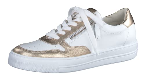 Paul Green Damen SUPER Soft,Frauen Bequemschuhe,Weiß/Gold (ORO.White),38 EU / 5 UK von Paul Green