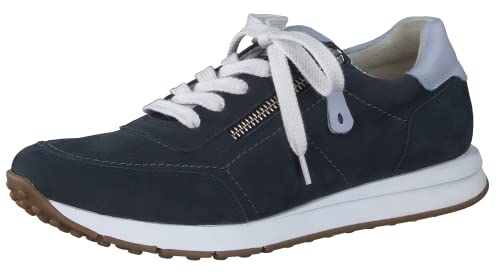 Paul Green Damen SUPER Soft Sneaker mit Relax-Weite, Frauen Low-Top Sneaker,Wechselfußbett,Halbschuhe,straßenschuhe,Blau (Space/LAGO),38.5 EU / 5.5 UK von Paul Green