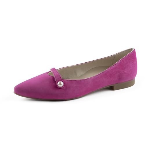 Paul Green Damen SUPER Soft Ballerina, Frauen Klassische Ballerinas,Ballet-Flats,flach,Ausgehschuhe,Abendschuhe,Slip-ons,Pink (Flamingo),39 EU / 6 UK von Paul Green