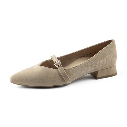 Paul Green Damen SUPER Soft Ballerina, Frauen Klassische Ballerinas,Ballett-Schuhe,Ballet-Flats,Ausgehschuhe,Abendschuhe,Hellbraun (Dakar),38.5 EU / 5.5 UK von Paul Green