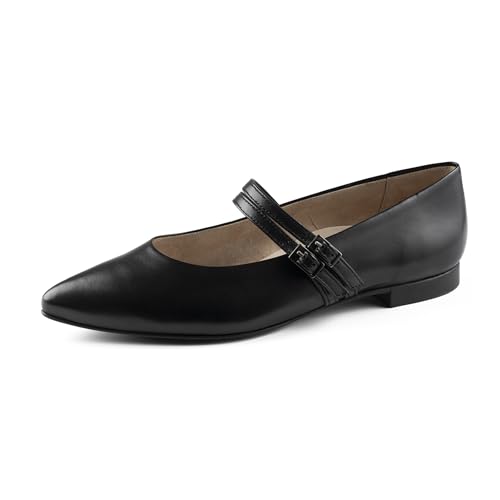 Paul Green Damen Ballerina, Frauen Riemchenballerinas,spangenballerinas,Mary-Jane,Ballerinen,Pumps,Halbschuhe,Sommerschuhe,Schwarz (Black),37.5 EU / 4.5 UK von Paul Green