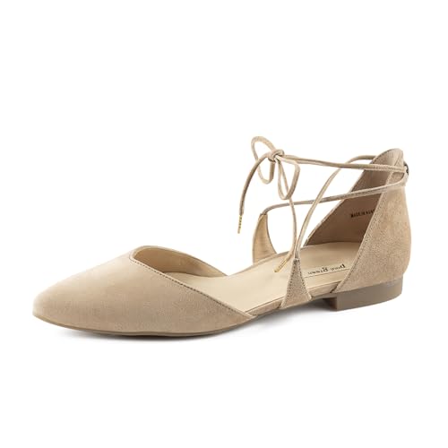 Paul Green Damen SUPER Soft Ballerina, Frauen Riemchenballerinas,Riemchen,knöchelriemchen,Ballerinen,Halbschuhe,Slipper,Beige (Dakar),40.5 EU / 7 UK von Paul Green