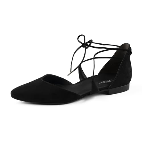 Paul Green Damen SUPER Soft Ballerina, Frauen Riemchenballerinas,knöchelriemchen,Pumps,Halbschuhe,Sommerschuhe,Slipper,Schwarz (Black),37.5 EU / 4.5 UK von Paul Green