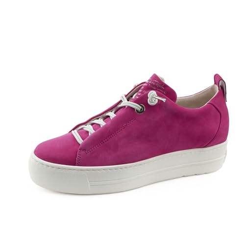 Paul Green Damen SUPER Soft Pauls, Frauen Low-Top Sneaker,schnürer,Plateausohle,Halbschuhe,straßenschuhe,Strassenschuhe,Pink (Barbie),37 EU / 4 UK von Paul Green