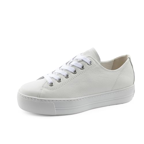 Paul Green Damen Pauls, Frauen Low-Top Sneaker,Freizeitschuhe,Laufschuhe,schnürschuhe,schnürer,Plateausohle,Halbschuhe,Weiß (White/White),40.5 EU / 7 UK von Paul Green