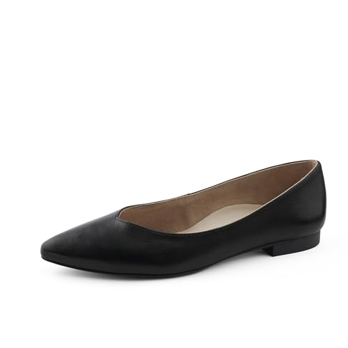 Paul Green Damen, Frauen Klassische Ballerinas,Ballet-Flats,Ausgehschuhe,Abendschuhe,Slip-ons,klassisch elegant,Pumps,Schwarz (JA),38.5 EU / 5.5 UK von Paul Green