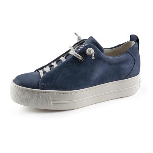 Paul Green Damen SUPER Soft Pauls, Frauen Low-Top Sneaker,Freizeitschuhe,Turnschuhe,Laufschuhe,schnürschuhe,Blau Metallic (MET.Space),40 EU / 6.5 UK von Paul Green