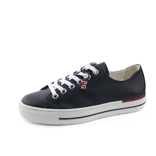 Paul Green Damen Pauls, Frauen Low-Top Sneaker,Freizeitschuhe,Laufschuhe,schnürschuhe,schnürer,Plateausohle,Halbschuhe,Blau (Space),42 EU / 8 UK von Paul Green