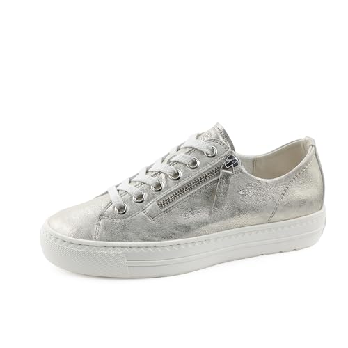 Paul Green Damen SUPER Soft Pauls, Frauen Low-Top Sneaker,schnürschuhe,schnürer,Plateausohle,Halbschuhe,straßenschuhe,Silber (Antic Mineral),39 EU / 6 UK von Paul Green