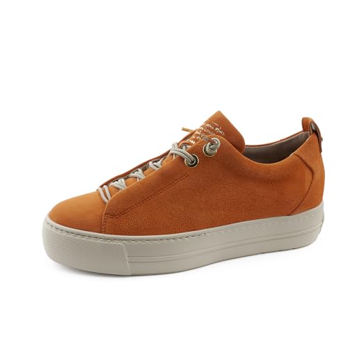 Paul Green Damen SUPER Soft Pauls, Frauen Low-Top Sneaker,Sportschuhe,Freizeitschuhe,Turnschuhe,Laufschuhe,schnürschuhe,Orange (Papaya),41 EU / 7.5 UK von Paul Green