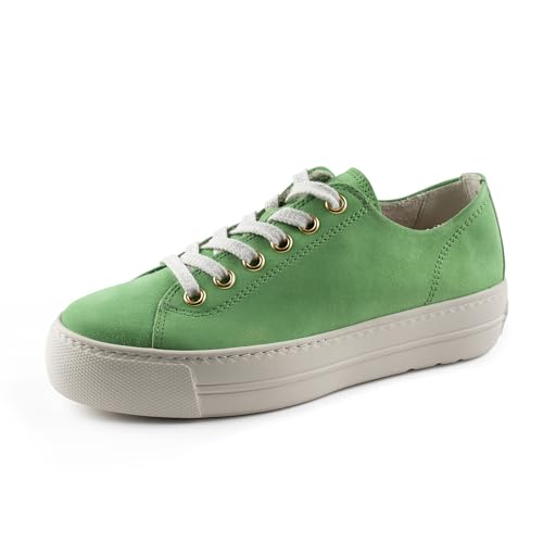 Paul Green Damen SUPER Soft Pauls, Frauen Low-Top Sneaker,schnürschuhe,schnürer,Plateausohle,Halbschuhe,straßenschuhe,Hellgrün (Kiwi),38.5 EU / 5.5 UK von Paul Green