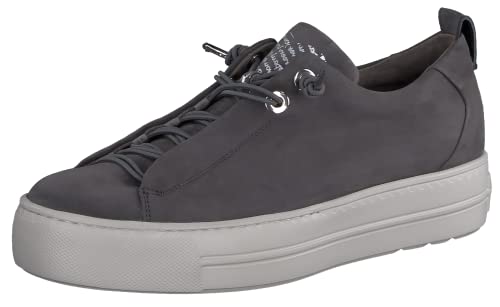 Paul Green Damen SUPER Soft Pauls | Frauen Low-Top Sneaker | Freizeitschuhe | Turnschuhe | Laufschuhe | schnürschuhe | schnürer | Grau (Iron) | 40.5 EU / 7 UK von Paul Green