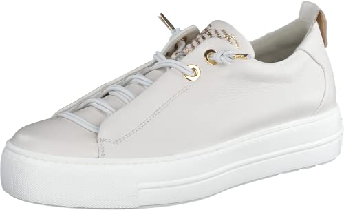 Paul Green Damen SUPER Soft Pauls | Frauen Low-Top Sneaker | Halbschuhe | straßenschuhe | Strassenschuhe | Sportschuhe | Hellbeige (Ivory/Gold) | 40 EU / 6.5 UK von Paul Green