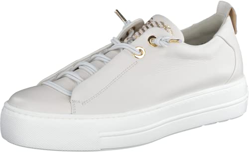 Paul Green Damen SUPER Soft Pauls | Frauen Low-Top Sneaker | Strassenschuhe | Freizeitschuhe | Turnschuhe | Laufschuhe | Hellbeige (Ivory/Gold) | 38 EU / 5 UK von Paul Green