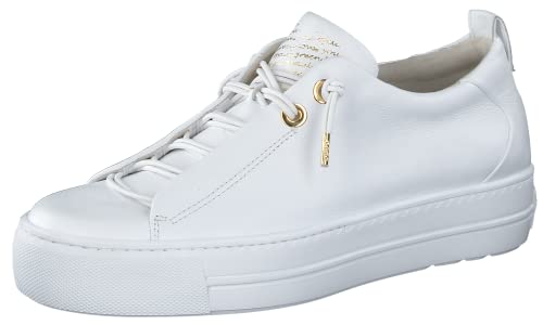 Paul Green Damen SUPER Soft Pauls | Frauen Low-Top Sneaker | Strassenschuhe | Sportschuhe | Freizeitschuhe | Turnschuhe | Laufschuhe | Weiß (White/Gold) | 37.5 EU / 4.5 UK von Paul Green