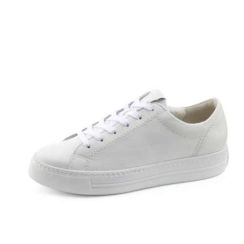 Paul Green Damen SUPER Soft Pauls mit Relax-Weite, Frauen Low-Top Sneaker,Wechselfußbett,Laufschuhe,schnürschuhe,schnürer,Weiß (White),41 EU / 7.5 UK von Paul Green