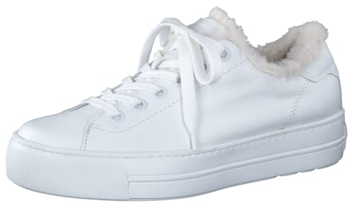 Paul Green Damen Pauls mit Warmfutter, Frauen Low-Top Sneaker,Warm gefüttert,Freizeitschuhe,Turnschuhe,Laufschuhe,schnürer,Weiß (White),41 EU / 7.5 UK von Paul Green