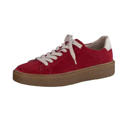 Paul Green Damen SUPER Soft Pauls mit Wechselfußbett, Frauen Bequemschuhe,Wechselfußbett,Schnuerschuhe,Schnuerer,Schnuerung,Rot (RED/Biscuit),40 EU / 6.5 UK von Paul Green