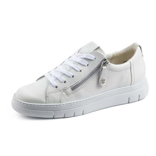 Paul Green Damen SUPER Soft Pauls mit Wechselfußbett, Frauen Low-Top Sneaker,Wechselfußbett,Sportschuhe,Freizeitschuhe,Weiß (White),40.5 EU / 7 UK von Paul Green