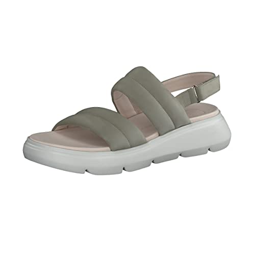 Paul Green Damen SUPER Soft Plateau-Sandale, Frauen Riemchensandalen,Ladies,Sommerschuhe,Freizeitschuhe,offene,Schuhe,Grün (HERB),38.5 EU / 5.5 UK von Paul Green