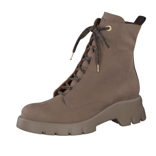 Paul Green Damen SUPER Soft Schnürboots, Frauen Ankle Boots,uebergangsstiefel,reißverschluss,Stiefel,Bootee,Booties,Beige (Antelope),40.5 EU / 7 UK von Paul Green