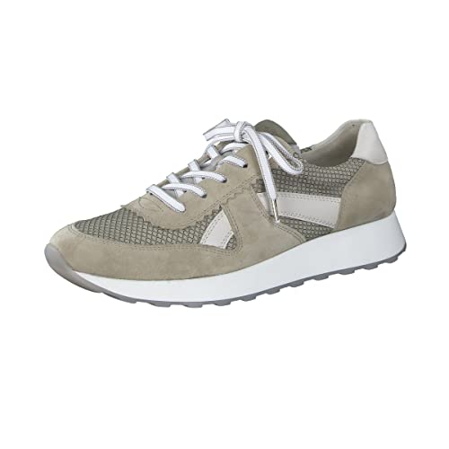 Paul Green Damen SUPER Soft Sneaker, Frauen Low-Top Sneaker,Halbschuhe,straßenschuhe,Strassenschuhe,Sportschuhe,Grün/Beige (Tundra),38 EU / 5 UK von Paul Green