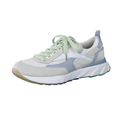 Paul Green Damen SUPER Soft Sneaker mit Relax-Weite, Frauen Low-Top Sneaker,Wechselfußbett,Hellgrau/Hellblau/Weiß (Ice.White),40 EU / 6.5 UK von Paul Green