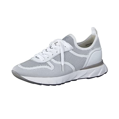 Paul Green Damen SUPER Soft Sneaker mit Relax-Weite, Frauen Low-Top Sneaker,Wechselfußbett,Ladies,Halbschuhe,Grau/Weiß (Cloud.White),39 EU / 6 UK von Paul Green