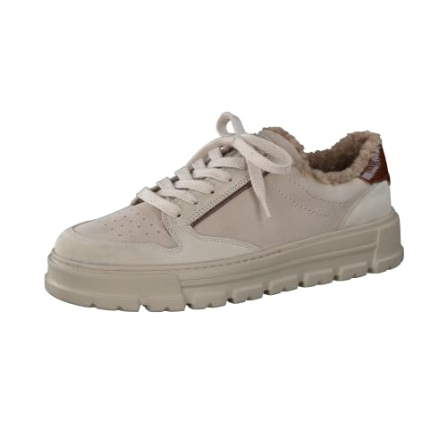 Paul Green Damen SUPER Soft Sneaker mit Warmfutter, Frauen Bequemschuhe,Warm gefüttert,Komfortschuhe,Halbschuhe,schnürer,Beige (Biscuit/Almond),41 EU / 7.5 UK von Paul Green