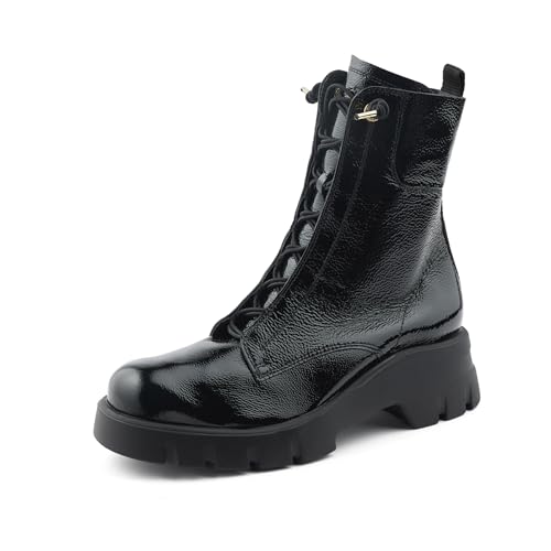 Paul Green Damen Schnürstiefelette, Frauen Schnürstiefeletten,schnürboots,übergangsschuhe,Boots,Stiefel,Bootee,Booties,Schwarz (Black),40 EU / 6.5 UK von Paul Green
