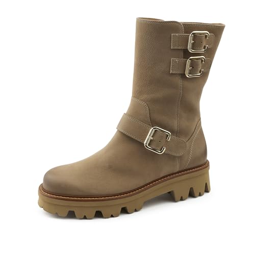 Paul Green Damen Stiefel, Frauen Klassische Stiefel,reißverschluss,Winterstiefel,Winterschuhe,uebergangsstiefel,Beige (Peanut),41 EU / 7.5 UK von Paul Green