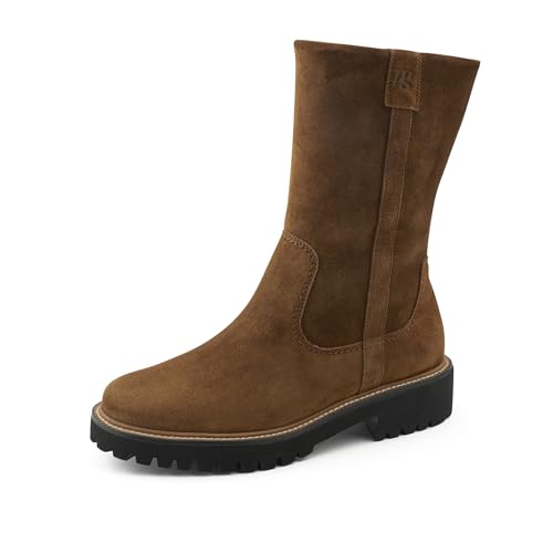 Paul Green Damen Stiefel mit Warmfutter, Frauen Winterstiefel,Warm gefüttert,halbschaftstiefel,Winterschuhe,Mittelbraun (Toffee),40.5 EU / 7 UK von Paul Green