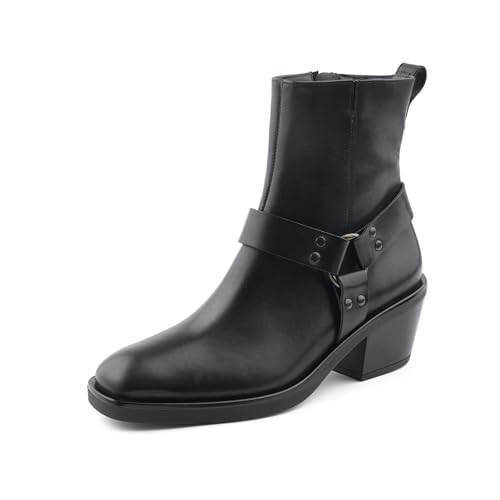 Paul Green Damen Stiefelette, Frauen Ankle Boots,uebergangsschuhe,uebergangsstiefel,flach,Stiefel,Bootee,Booties,Schwarz (Black),41 EU / 7.5 UK von Paul Green