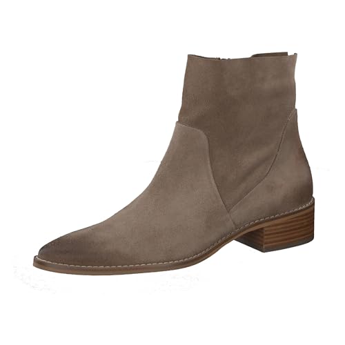 Paul Green Damen Stiefelette, Frauen Ankle Boots,uebergangsschuhe,uebergangsstiefel,knöchelhoch,reißverschluss,Stiefel,Beige (Antelope),41 EU / 7.5 UK von Paul Green
