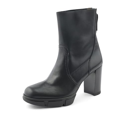 Paul Green Damen Stiefelette, Frauen Plateaustiefeletten,halbstiefel,Kurzstiefel,uebergangsschuhe,uebergangsstiefel,hoch,Schwarz (Black),38.5 EU / 5.5 UK von Paul Green