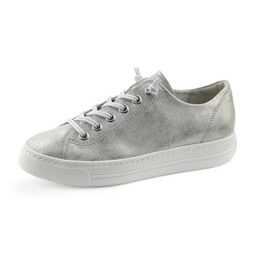 Paul Green Damen, Frauen Low-Top Sneaker,schnürschuhe,schnürer,Plateausohle,Halbschuhe,straßenschuhe,Strassenschuhe,Grau (JA),37 EU / 4 UK von Paul Green