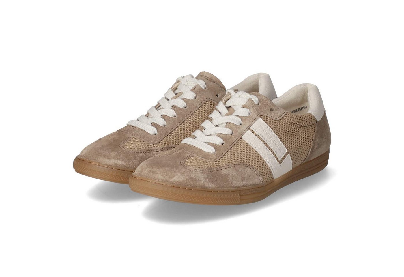 Paul Green Paul Green 5450-26 Damen Leder & Textil beige Schnürschuh von Paul Green