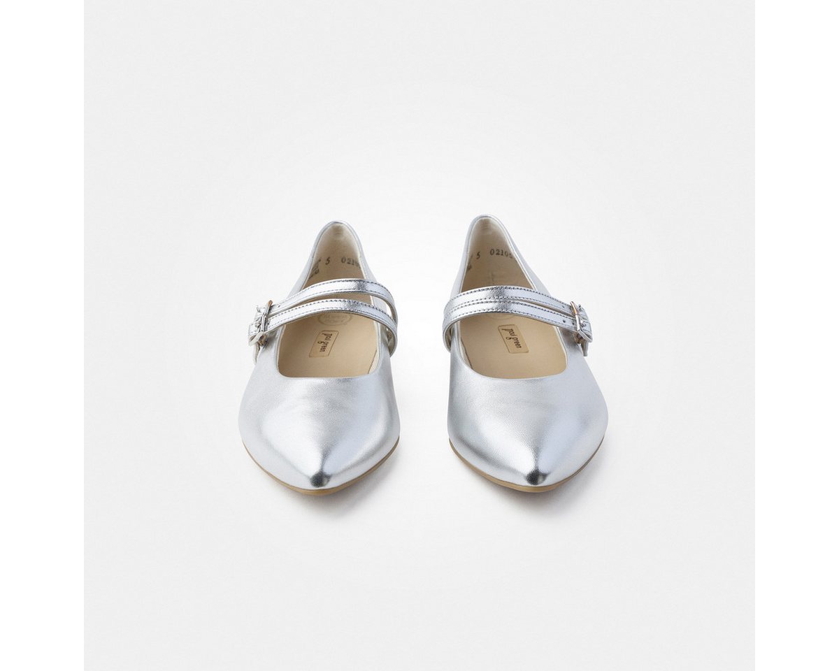 Paul Green Paul Green 1022-145, Ballerina in Silber für Damen Ballerina von Paul Green