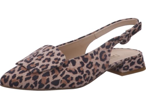 Paul Green Peeptoes & Slingpumps 6090-077, Rauleder, Beige, Damen EU 4/37 von Paul Green