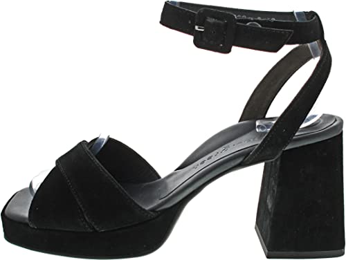 Paul Green Sandalette 6061-003, Rauleder, Schwarz, Damen EU 5/38 von Paul Green