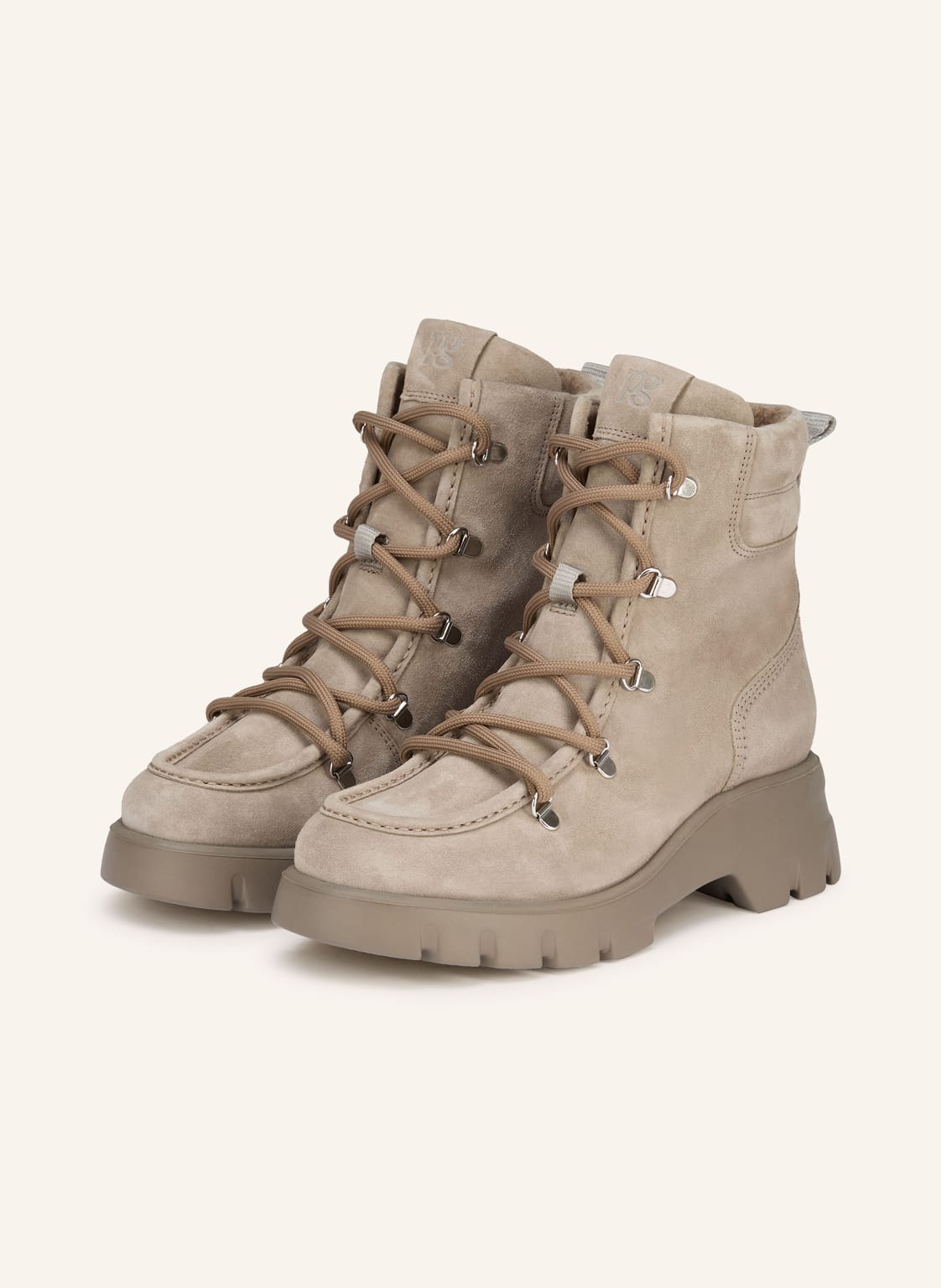 Paul Green Schnürstiefel grau von Paul Green