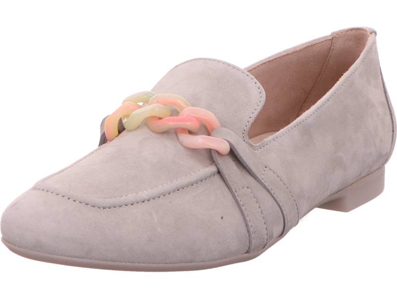 Paul Green Slipper Loafer Leder Grau Hellgrau Damen hell_gra... 37,5 von Paul Green