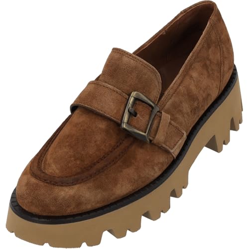 Paul Green Slipper & Mokassin 1050-014, Rauleder, Braun, Damen EU 5/38 von Paul Green