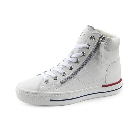 Paul Green Damen SUPER Soft Hightop-Pauls, Frauen High-Top Sneaker,Freizeitschuhe,Turnschuhe,Laufschuhe,schnürschuhe,mid Cut,Weiß (White),37 EU / 4 UK von Paul Green